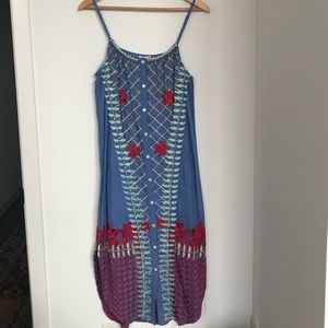 Anthropologie embroidered sundress